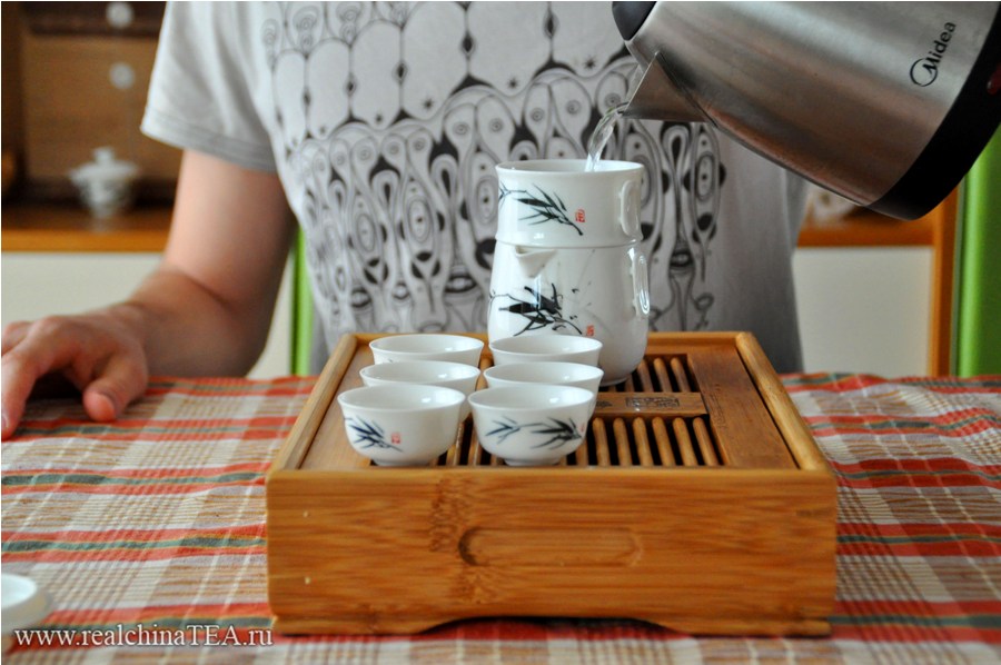 Как заваривать чай в японском наборе www.realchinatea.ru